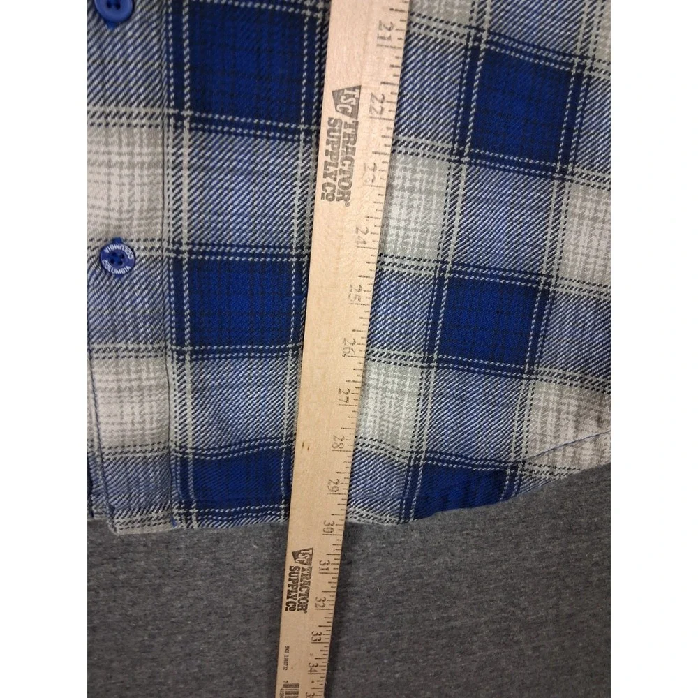 Columbia Mens Jacket S Blue Plaid Flannel Fleece Lined Shacket Gorp Fall Hiking
